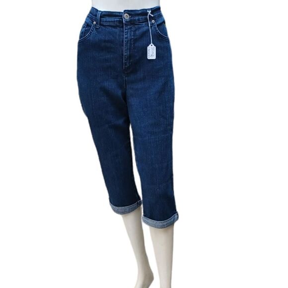 542810..Gloria Vanderbilt Crop Jeans Size 8 , W28" 17" Inseam 11"Rise - Picture 2 of 5